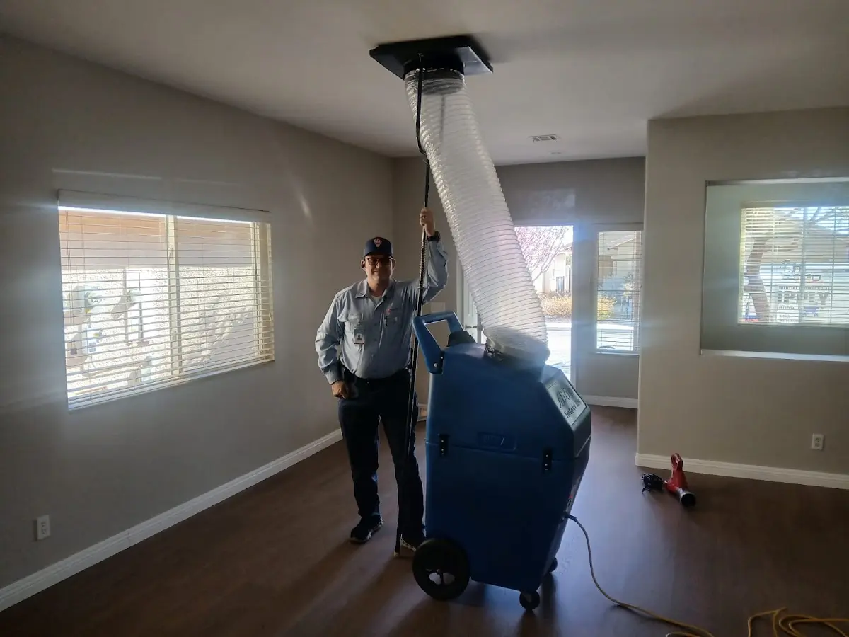 Professional Dryer Vent Cleaning work inside a Del City home